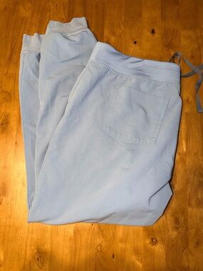 FIGS Zamora Jogger Scrub Pants Womens XL Light Blue Technical Collection Cargo